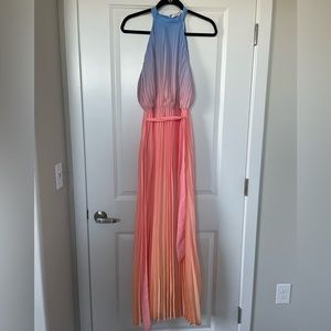 Jealous Tomato Women's Lace Formal Maxi Dress - A-Line, Adjustable Straps, Smocked Back - View #4